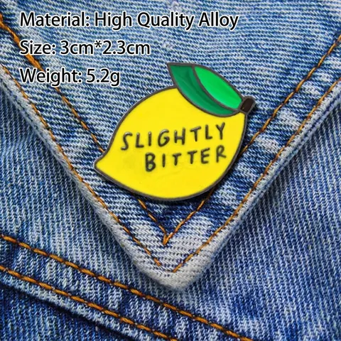 Enamel Pin Fruit Shape Alloy Brooch Cartoon Strawberry Pineapple Lemon Badge For Backpack Jacket Novelty Jewelry Women