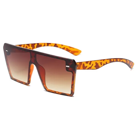 Gafas De Sol Cuadradas Grandes Lente De Una Pieza Decoración Remaches Retro Protección UV Montura PC Para Hombre Mujer