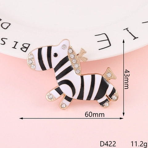 Animal Charms Alloy Rhinestone Enamel Zebra Unicorn Rocking Horse DIY Jewelry Phone Case Decor Handcrafted Accessories