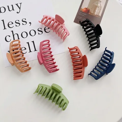 Große Haarklammer Matte Harz Haargreifer Rutschfest Starker Halt Einfarbig Styling Tool Für Frauen Mädchen