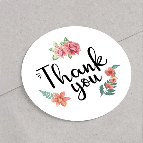 Dankeschön Verschlussaufkleber Runde Selbstklebende Etiketten Für Geschenkverpackungen Backen Deko Blumen Cartoon Tier Papier