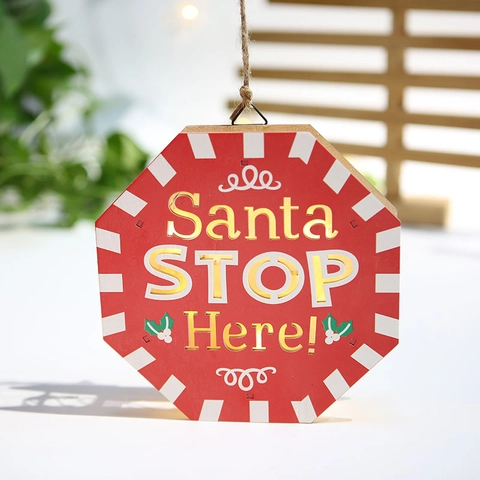Weihnachts LED Glühende Holz Weihnachtsmann Hängende Dekoration Desktop Dekoration Festliche Party Home Decor