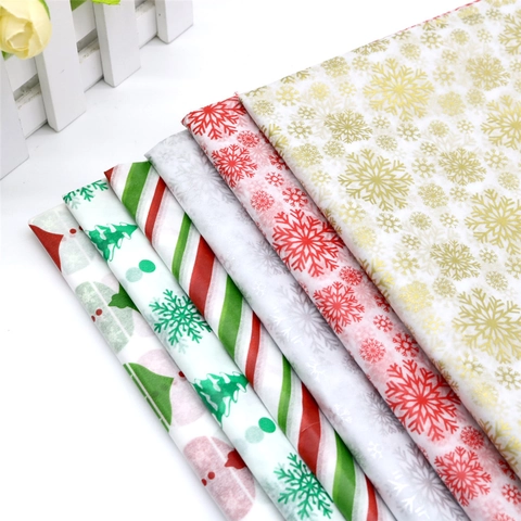 Christmas Tissue Paper Wrapping Snowflake Heart Pattern Holiday Gift Decor DIY Craft Lining Material