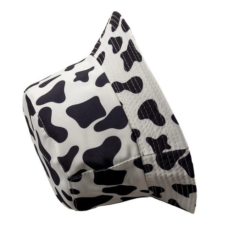 Chapeau Bob Femmes Filles Coton Toile Motif Animal Protection Solaire Style Rétro Été Voyage Extérieur Zèbre Vache Panda