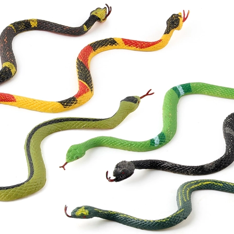 Realistic Simulation Snake Model Toy Plastic Static Reptile For Prank Educational Prop Halloween Party Decor
