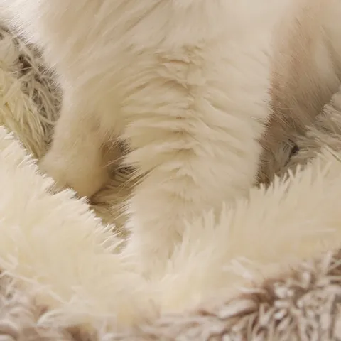 Letto Rotondo In Peluche Per Animali Domestici Morbida Ecopelliccia Nido Per Cani Gatti Casa Calda Per Gattini E Cani Piccoli