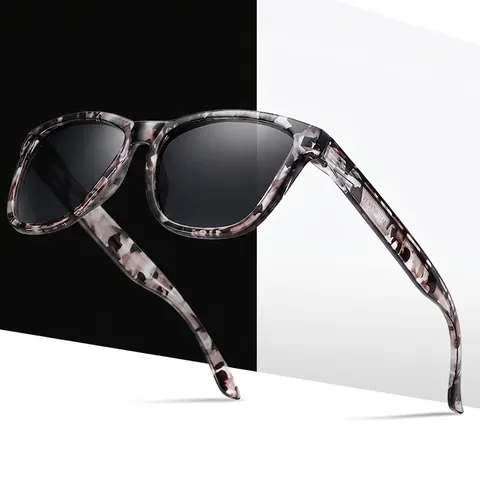 Fashion Square Sunglasses Polarized TAC Lenses PC Frame UV400 Protection Outdoor Sports Eyewear Unisex Stylish