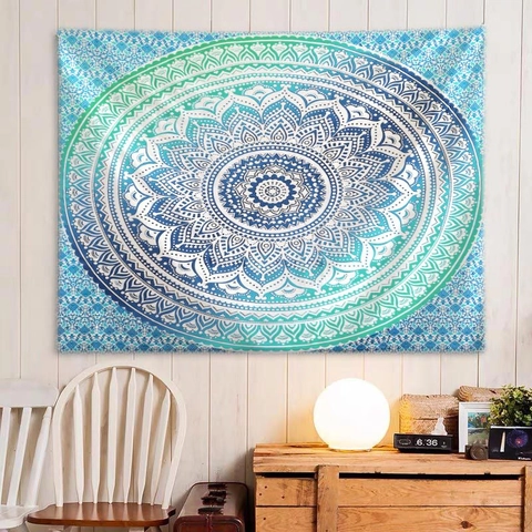 Tapiz De Mandala Para Colgar En La Pared Tela De Poliéster Estilo Bohemio Étnico Buda Yoga Fondo Para Dormitorio Sala De Estar Decoración