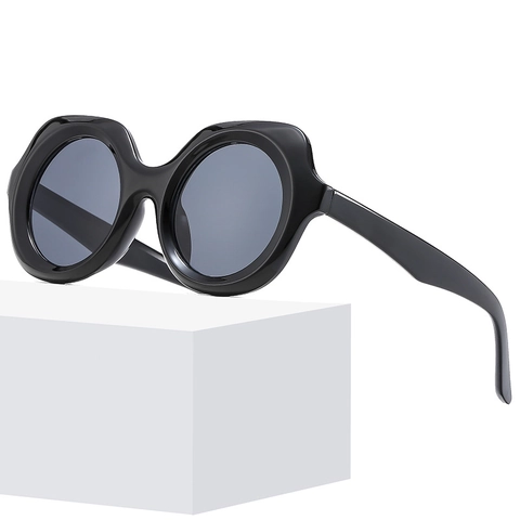 Retro Polygon Sunglasses UV400 Protection Irregular Round Oversized PC Frame AC Lens Outdoor Travel Eyewear For Men Women