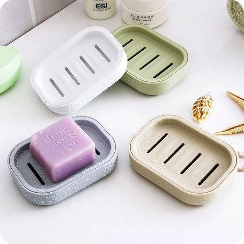 Soap Box Case Holder Double Layer Draining Detachable Portable PP Plastic Japanese Style Bathroom Accessories