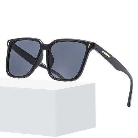 Oversized Square Sunglasses UV400 Protection PC Frame AC Lens Fashion Retro Eyewear Women Men