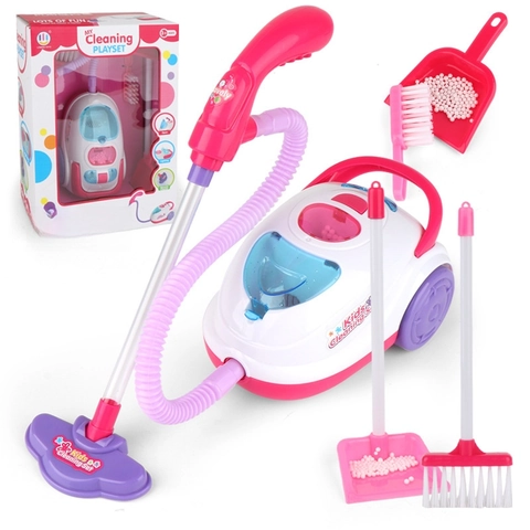 Kids Cleaning Simulation Vacuum Cleaner Pretend Play Housekeeping Tools With Light And Sound Plastic Role Play Toy Gift