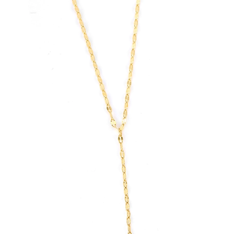 Collar Lariat en Forma de Y de Acero Inoxidable Minimalista para Mujer Delicado Colgante de Barra Vertical Oro Plata Joyería