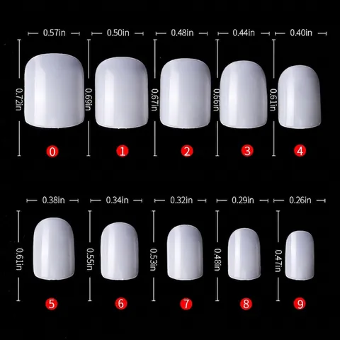 Kurze Falsche Nagelspitzen Quadratisch Vollabdeckung Transparent Naturfarben Künstliches Maniküre Werkzeug Für Damen DIY