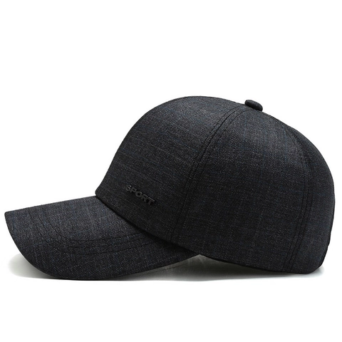 Berretto Da Baseball Uomo Poliestere Trama Griglia Lettera Sport Ombra Sole Regolabile Cappello Papà Per Anziani