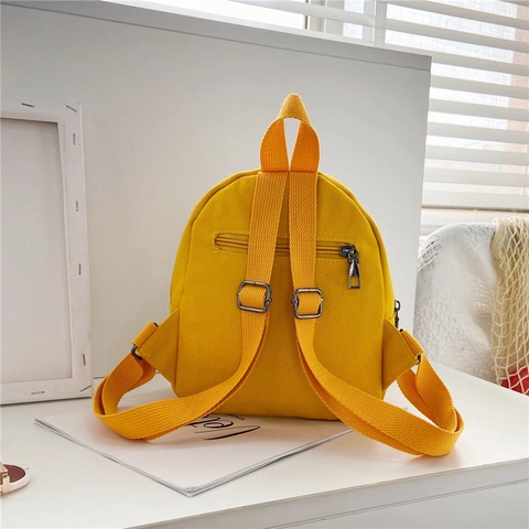 Kids Canvas Backpack Cute Cartoon Elephant Bunny Toddler School Bag With 3D Ears For Boys Girls Kawaii Preschool Rucksack