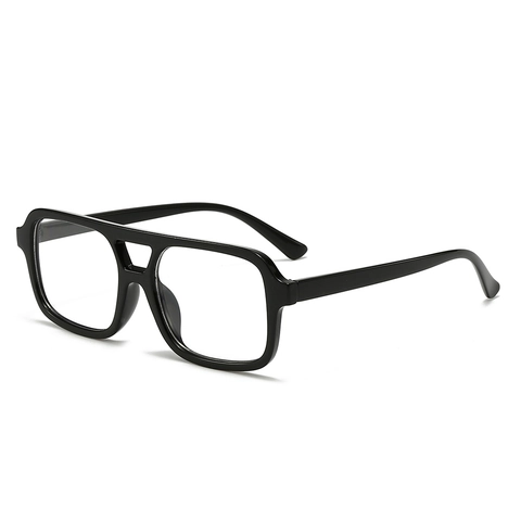 Square Sunglasses PC Photochromic Double Bridge Retro UV Protection Trendy Fashion Eyewear For Men And Women