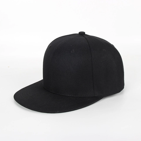 Snapback Hat Flat Brim Baseball Cap Acrylic Solid Color Camouflage Hip Hop Streetwear Sun Protection Men Women
