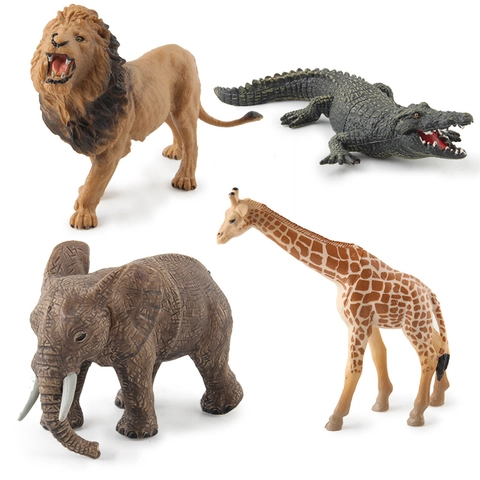 Wilde Dieren Simulatie Model Speelgoed Realistische PVC Plastic Educatieve Miniatuurbeeldjes Voor Kinderen Leren Decor