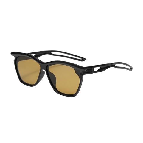 Y2K Square Frame Sunglasses UV400 Protection PC Plastic Lightweight Hollow Temples Outdoor Sports For Men Women