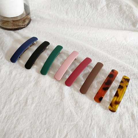 Fermaglio per Capelli in Acrilico Opaco Minimalista per Donna Elegante Geometrico Leopardo Tartarugato Barrette a Molla