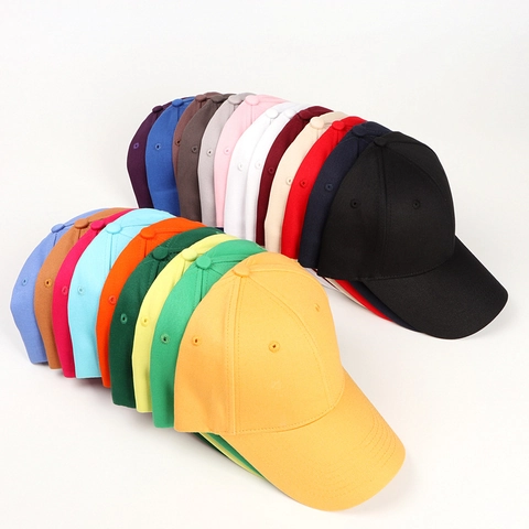 Solid Cotton Baseball Cap Plain Large Head Circumference Extended Brim Adjustable Sun Hat Breathable Casual Outdoor Unisex