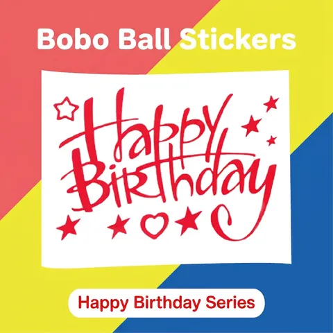 Adhesive Balloon Stickers For Bobo Balloons Birthday Wedding Christmas Party DIY Decorative Decals Artistic Lettering