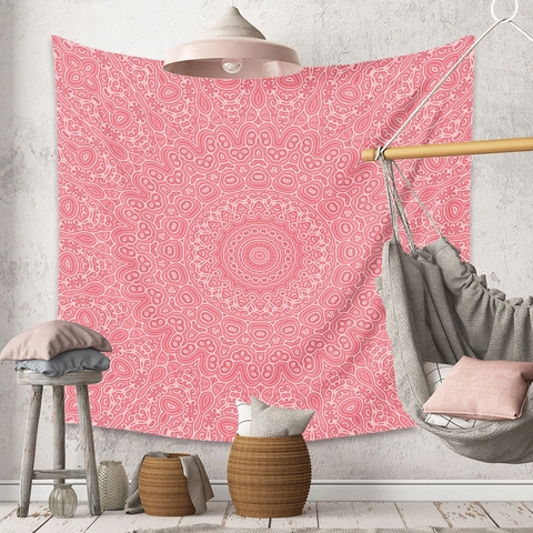 Arazzo Da Parete Mandala Tessuto In Poliestere Arte Bohémien Sfondo Per Decorazione Camera Da Letto