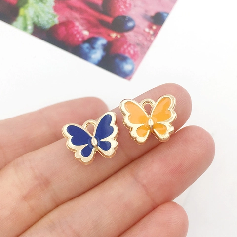 Ciondoli Farfalla Lega Smalto Piccoli Pendenti Per DIY Creazione Di Gioielli Collane Orecchini Bracciale Accessori Fatto A Mano