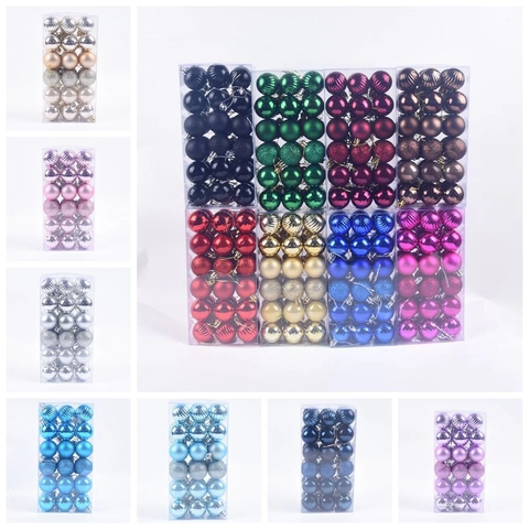 Palle Di Natale Plastica Multi Texture Glitter Lucido Opaco Appendere Decorazioni Albero Festa Vacanze Casa