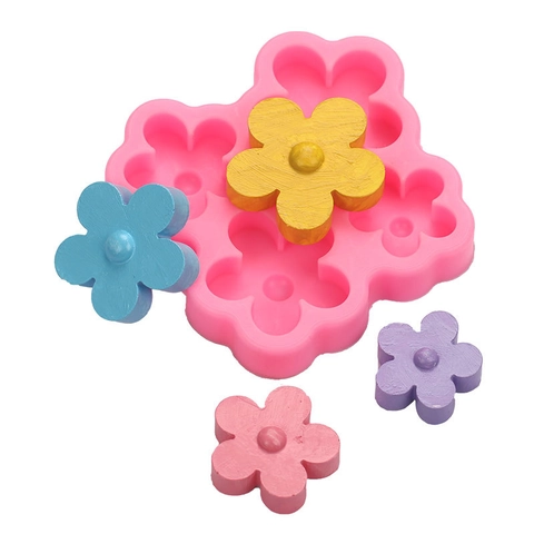 Flower Silicone Mold For Fondant Chocolate Jelly Pudding Resin Clay Crafting Kitchen Baking Tool