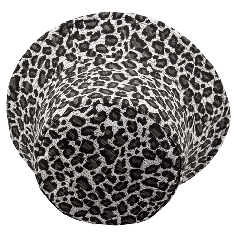 Fashion Women Leopard Print Bucket Hat Reversible Polyester Sun Hat Foldable Autumn Winter Basin Hat For Outdoor Travel