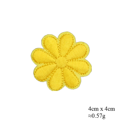 Parches Bordados Margaritas Girasoles Coloridos Poliéster Fieltro Termoadhesivos Respaldo Adhesivo Para Ropa DIY Decorativo