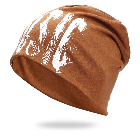 Music Lettre Impression Slouchy Bonnet Chapeau Acrylique Tricoté Pull Casquette Hip Hop Street Dance Doux Coupe-vent Unisexe