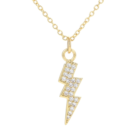 Fashion Copper Zirconia Pendant Necklace For Women Animal Clover Seahorse Lightning High Heel Pave Rhinestone Jewelry Necklace