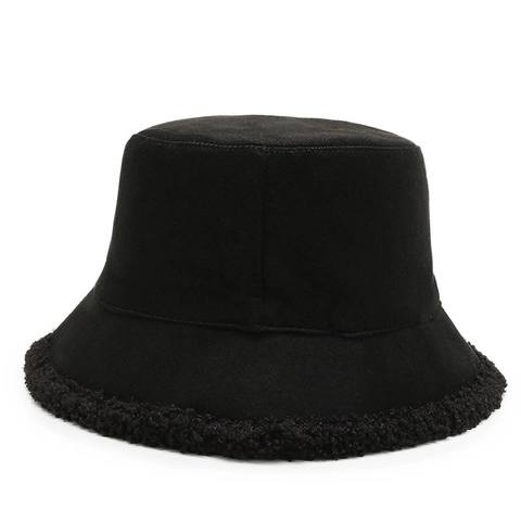 Cappello Da Pescatore Invernale Unisex Reversibile Termico Imitazione Lana Di Agnello Bordo In Peluche Poliestere Casual
