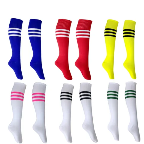 Calcetines de Fútbol Profesionales de Nailon Hasta la Rodilla Para Hombres Mujeres Niños Deportivos Transpirables
