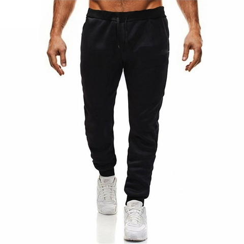 Men's Joggers Sweatpants Fleece Lined Cotton Polyester Blend Drawstring Waist Ribbed Cuffs Casual Sports Athletic Pants