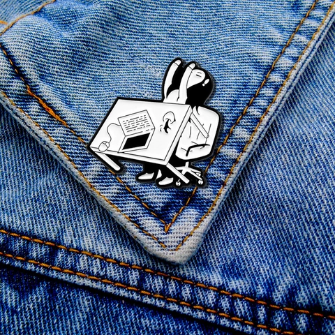 Creative Enamel Pin Zinc Alloy Cartoon Surreal Art Brooch Badge For Clothing Backpack Decoration Unique Gift