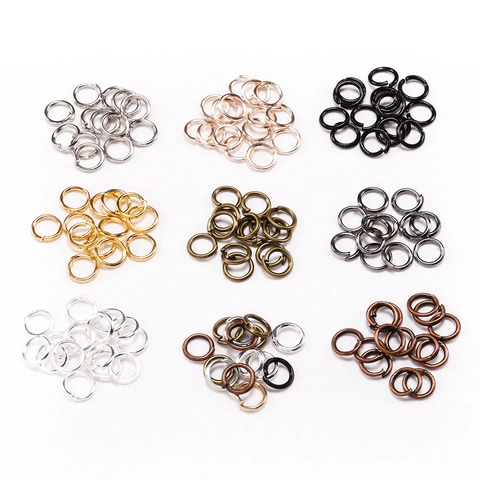 Open Buigringen IJzer Gegalvaniseerd Circulaire Connectoren Voor DIY Sieraden Maken Kettingen Armbanden Oorbellen Accessoires