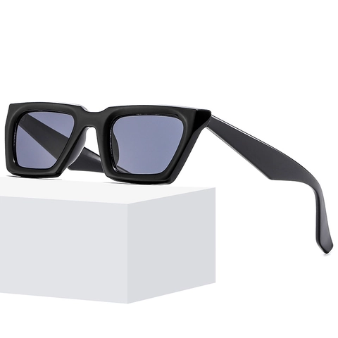 Occhiali Da Sole Rettangolari Retro Cat Eye Protezione UV400 Montatura In PC Lenti AC Moda Y2K Tendenza