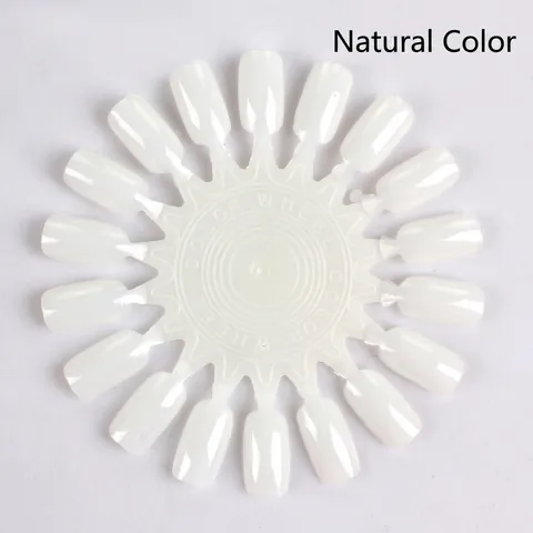 Nail Polish Color Palette Wheel Round Plastic Display Plate For Practice Training Salons Manicure Accessories