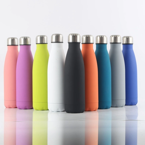 Stainless Steel Vacuum Insulated Thermos Water Bottle Double Walled Leakproof Portable Cola Bottle Flask For Outdoor Sports
