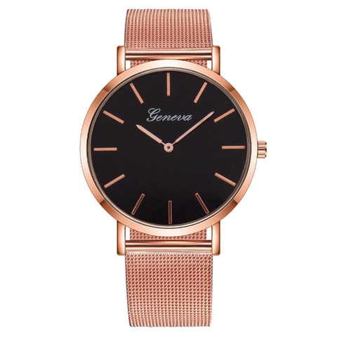 Minimalist Men Quartz Watch Fashion Stainless Steel Mesh Strap Alloy Case Round Dial Slim Business Casual Timepiece