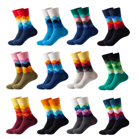 Unisex Crew Socks Cotton Blend Breathable Novelty Pattern Streetwear Harajuku Style Trendy Mid Calf Casual Dress Socks