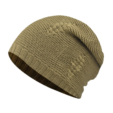 Gorro De Punto De Invierno Cálido Acrílico Chenille Forro Polar Punto Trenzado Slouchy Skull Cap Exterior Hombres Mujeres