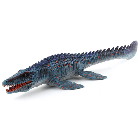 Realistic Mosasaurus Dinosaur Figure Toy Solid PVC Marine Animal Model With Movable Jaw Jurassic Prehistoric Ornament