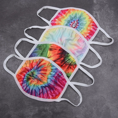 Μάσκα Προσώπου Tie Dye Αναπνεύσιμο Μαλακό Ύφασμα Προστασία Από Σκόνη Πλενόμενη Επαναχρησιμοποιήσιμη Μάσκα Προστασίας