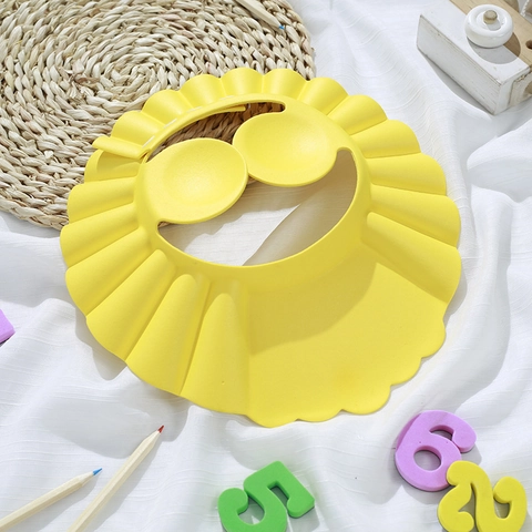 Adjustable Baby Shampoo Cap Waterproof Infant Bath Visor Ear Protection Toddler Hair Washing Shield Kid Shower Hat