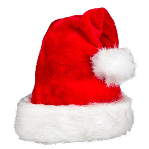 Kerstmuts Pluche Kerstman Muts Verdikt Zacht Langharig Met Grote Pompon Voor Kerstfeest Unisex Volwassenen Kinderen